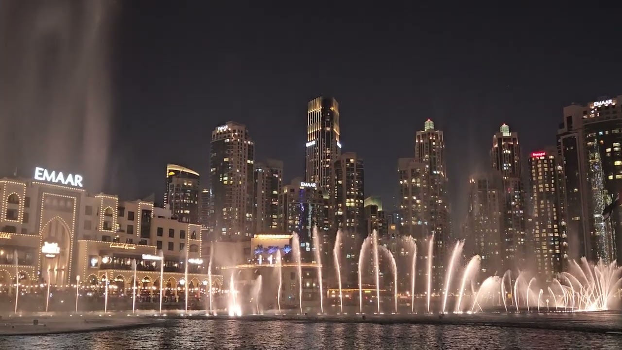 Dubai Fountain Laser & Water Show | Burj Khalifa Night Spectacle