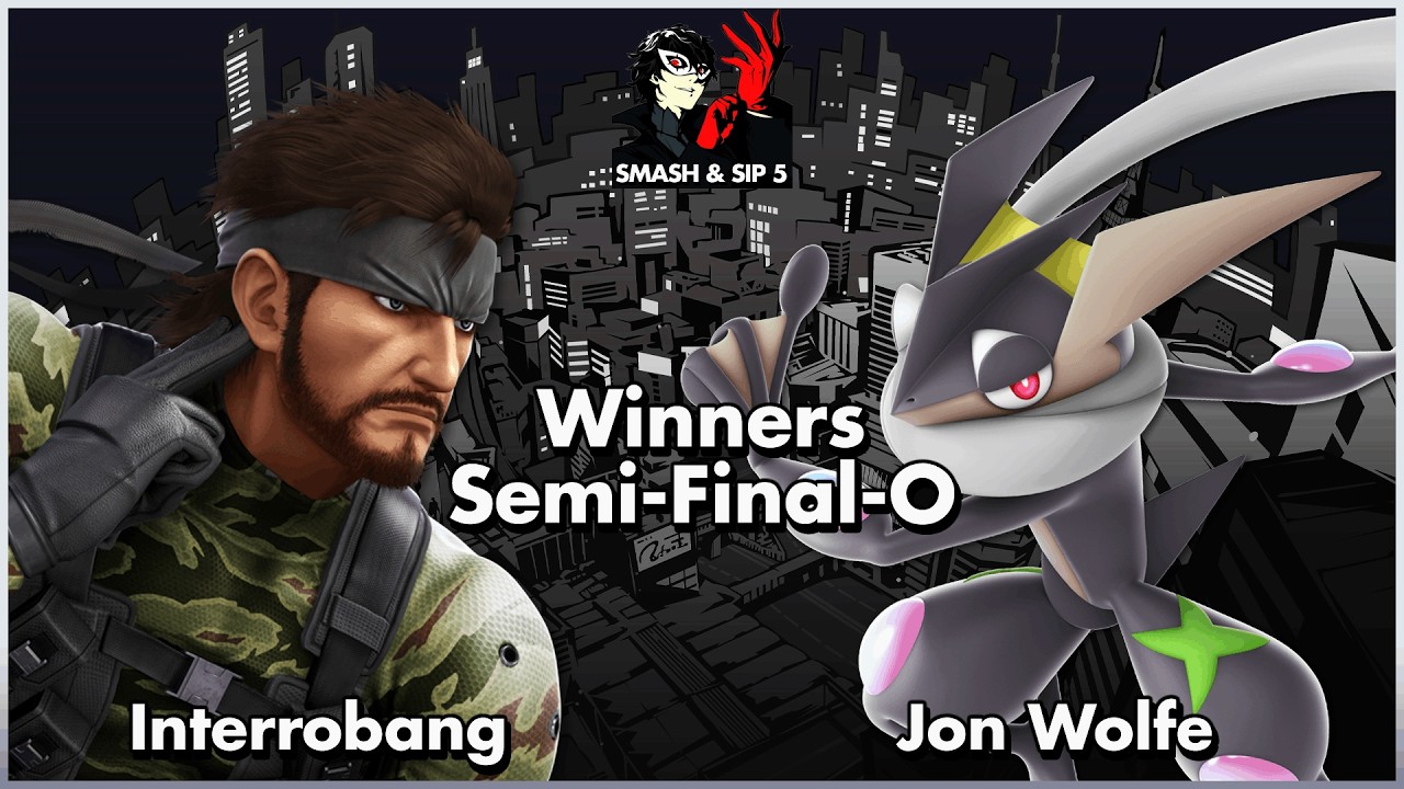 Smash & Sip 5: Winners Semi-Final | Interrobang (Snake) V.S. Jon Wolfe (Greninja, Fox)