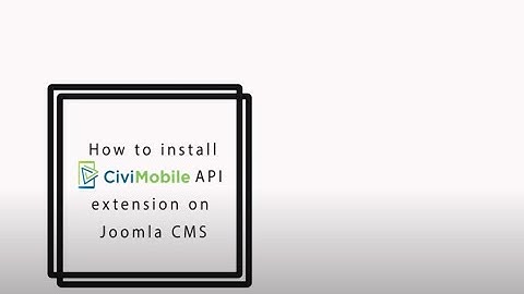How to install CiviMobile API extension on Joomla CMS