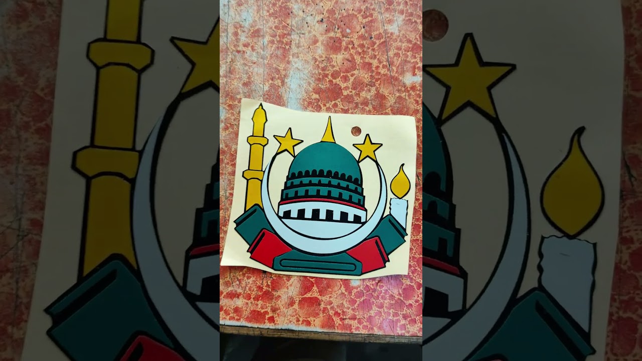 islamic region sticker radium design 