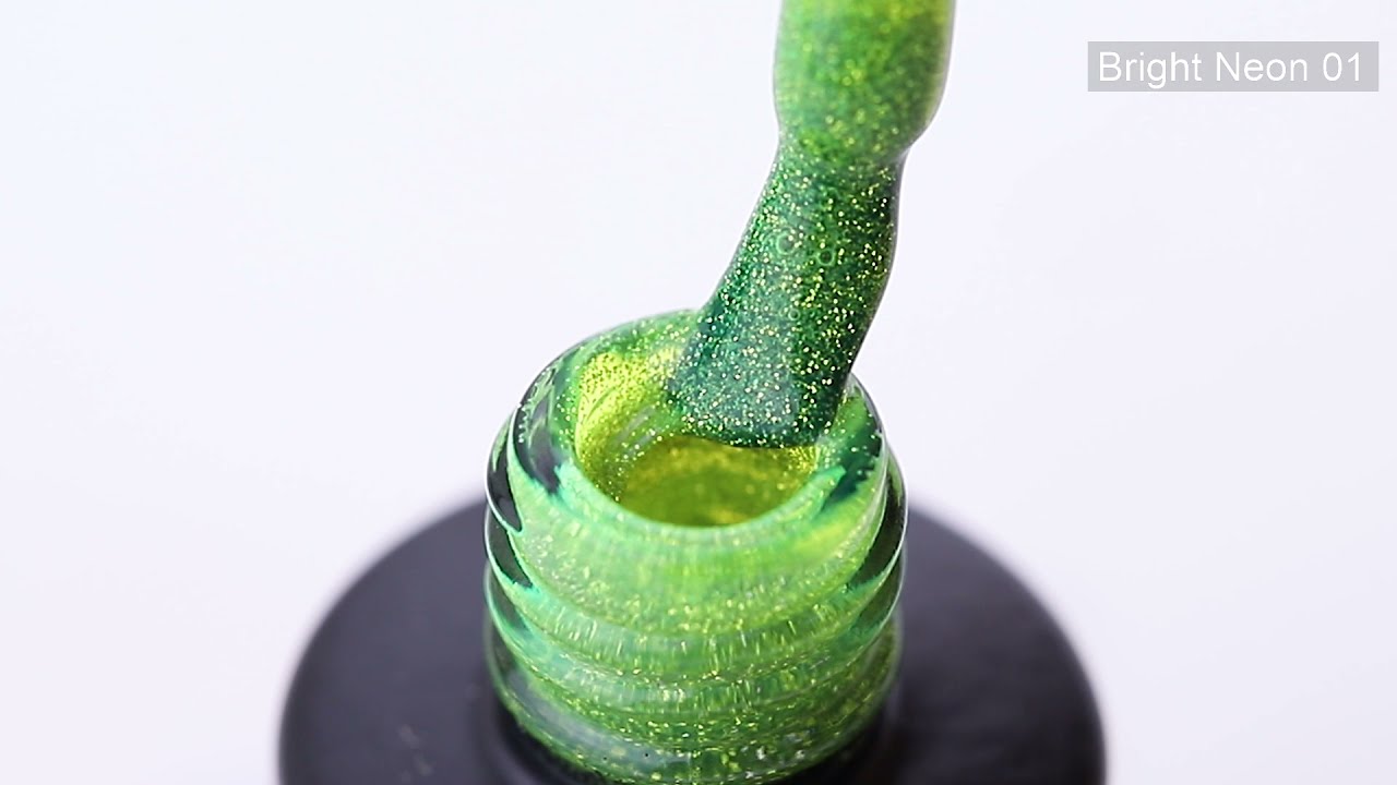 Гель-лак Grattol Color Gel Polish Bright Neon 01 (желто-салатовый, неоновый, светоотражающий)
