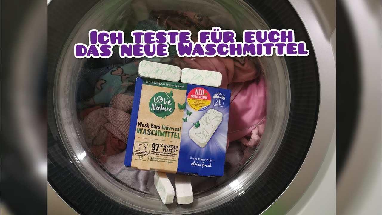 Love Nature Wash Bars Gratis Testen Ich teste ausführlich das neue LOVE NATURE WASH BARS WASCHMITTEL