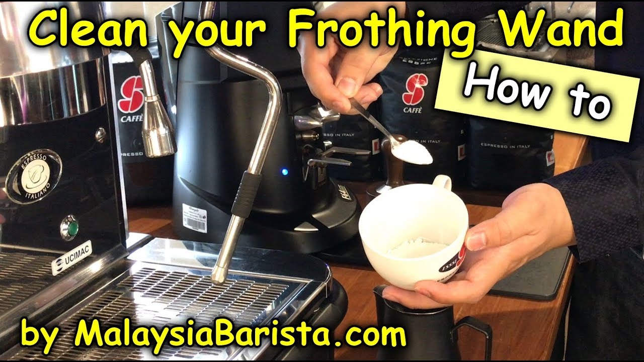 152. Espresso Machine How to clean the frothing wand (No Voice) YouTube