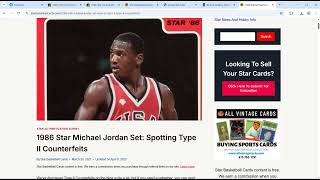 Spotlight: 1985 STAR Jordan 10 card set - Pop Counts, Type 2 spotting and more. PSA - start grading!