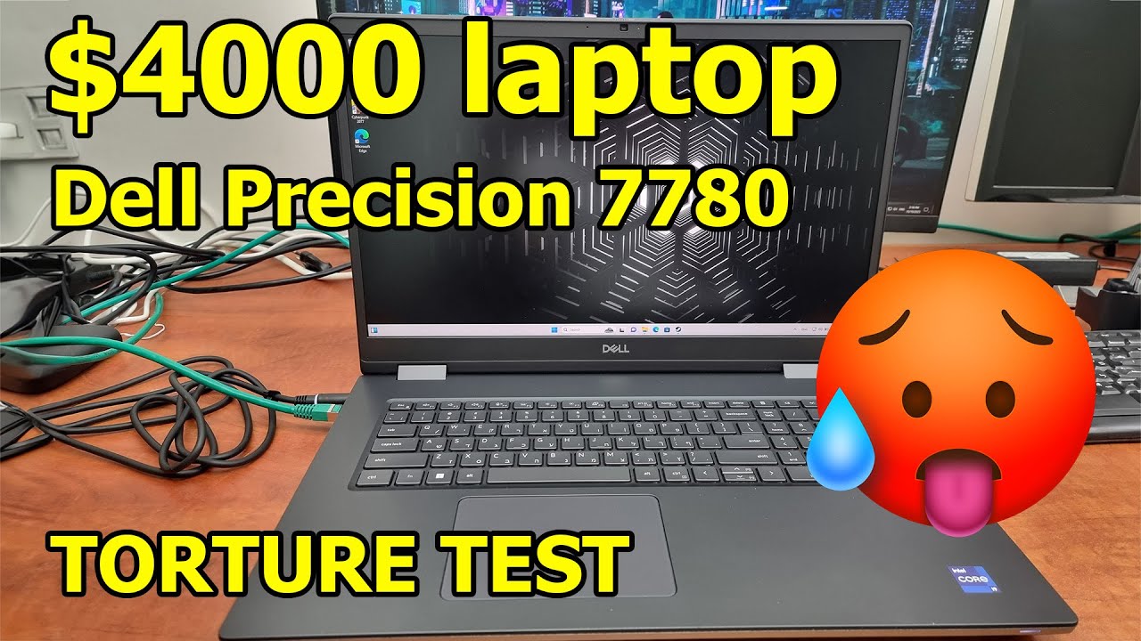 Crazy $3500 Dell Precision 7780 Laptop torture test + GTA 5 Benchmark