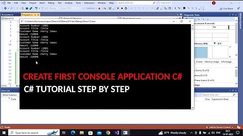 How to Create First Console Application C# | C# Tutorial