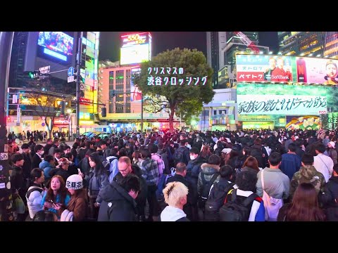 𝟜𝕂 Year-End's Very Busy Shibuya Crossing & Hachiko Square in 𝕊𝕙𝕚𝕓𝕦𝕪𝕒 𝕋𝕠𝕜𝕪𝕠 𝕁𝕒𝕡𝕒𝕟 2024