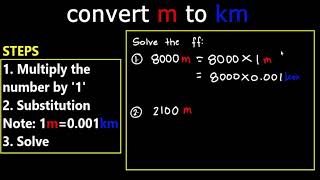 How to convert meters to kilometers EASILY!