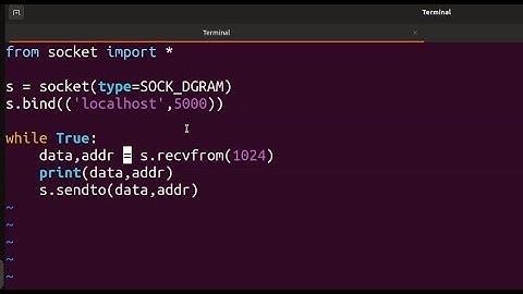 Python TCP vs UDP