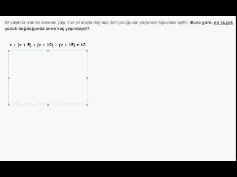 Ygs Matematik Yaş Problemleri Sorusu