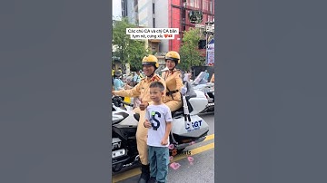 Các bé chụp ảnh giao lưu cùng các cô chú công an #respect #congannhandan #canhsatgiaothong #short
