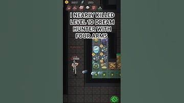 Haunted Dorm Game - I nearly kill level 10 dream hunter with four arms 💀 #haunteddorm #win