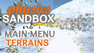 Physics Sandbox | Main Menu & Official Terrains | Development Update 1 (23.12.2015)