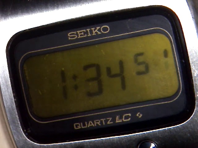 Seiko 0624-5000 slow display - YouTube