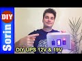 DIY UPS with 12V and 19V (for Asus router) part 1