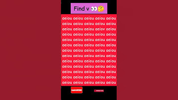 Find v & comment 👀🧐 #shorts #spot #eyetest #exam #trending #findthenumber #find #memorytest#like#new