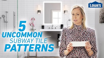 5 Uncommon Subway Tile Patterns /// Lowe