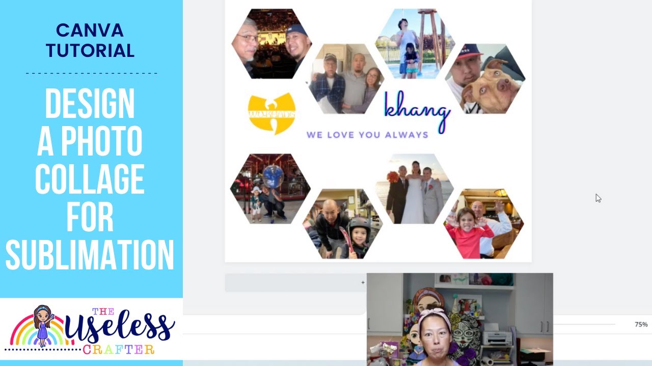 Design in Canva Tutorial - Create a Photo Collage for Tumbler Sublimation -  YouTube