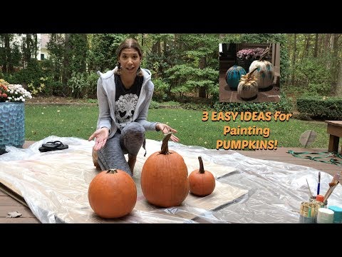 3 EASY PAINTED PUMPKIN IDEAS | ChiGirl Adventures | DIY Tutorial