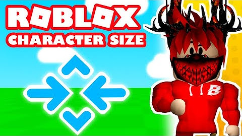 Roblox Studio - HOW TO CHANGE CHARACTER SIZE