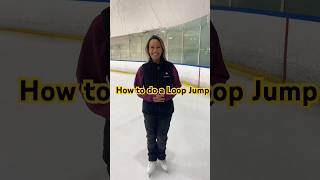 In this video, Joan shows how to do a loop jump from the beginning! #figureskating #iceskating