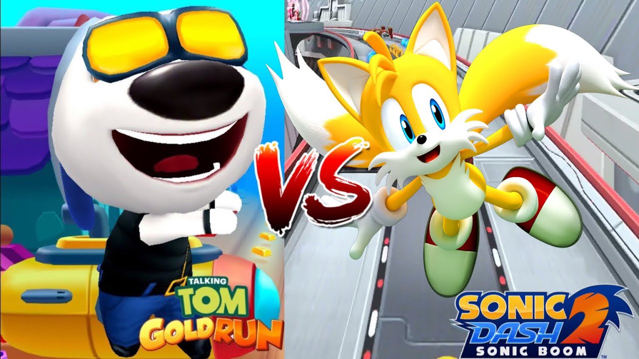 Talking Tom Gold Run Особое испытание и Битва с Боссом VS Sonic Dash 2 ...