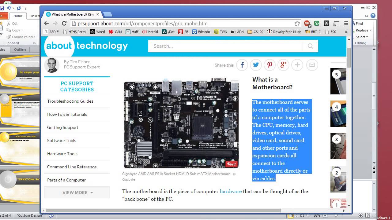 Powerpoint presentation reference page x of y