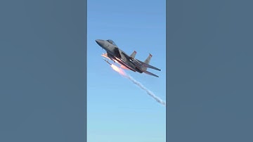 F-15 Pilot Launches Missile at Incoming Jet