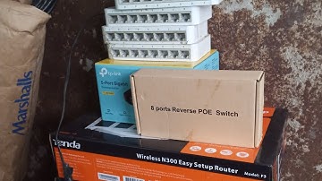Reverse POE Switch used to power up a Tplink switch