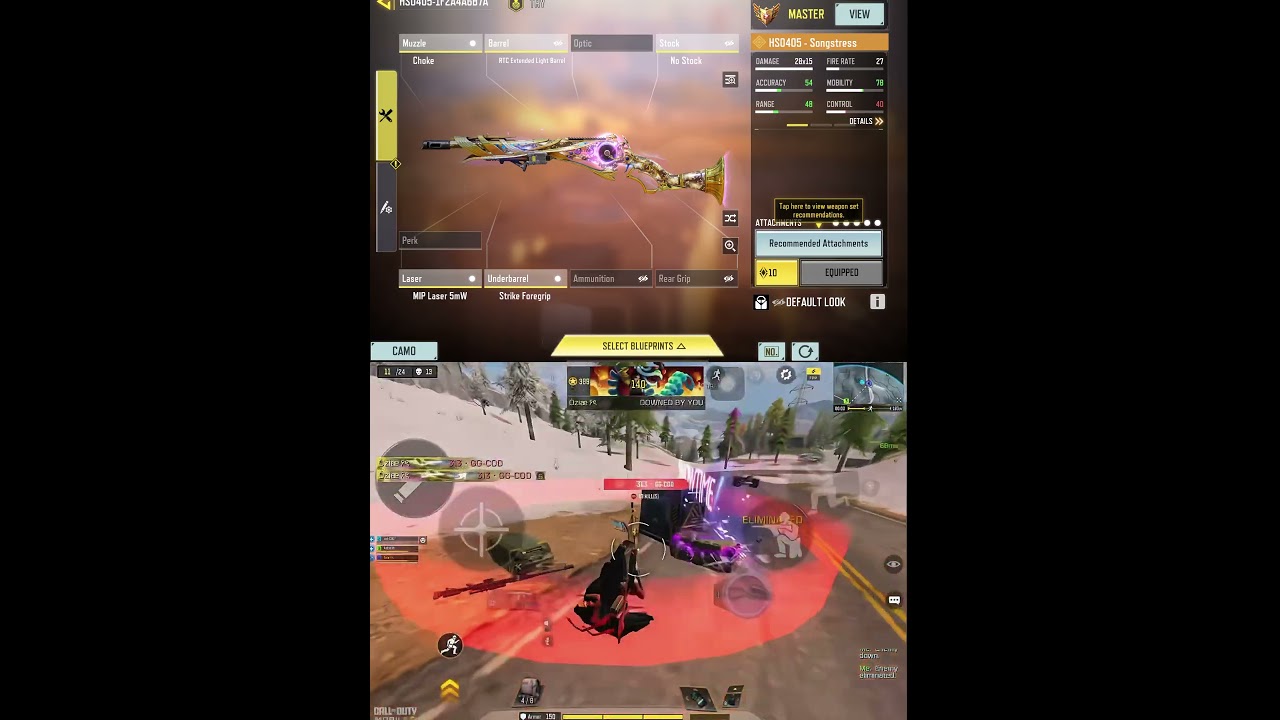 Best HSO405 One Tap Loadout in Codmobile ! 