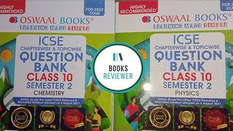 Oswaal Chapterwise and Topicwise Question Bank for Class 10th ICSE Semester 2 | Books Reviewer