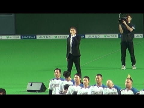 180330 ファイターズ開幕戦 EXILE SHOKICHIさんの国歌独唱