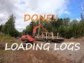 LOADING LOGS ON POWERSTROKE LOGGING TRUCK AND TRAILER WITH KX-080-4