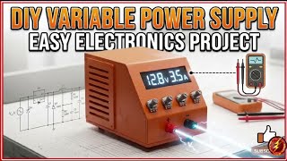 How to make Variable Power Supply | 0-30V & 0-10A Adjustable Bench Power Supply
