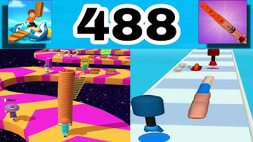 Shortcut Run VS Nail Stack: GameplayWalkthrough All Levels ( part 488)