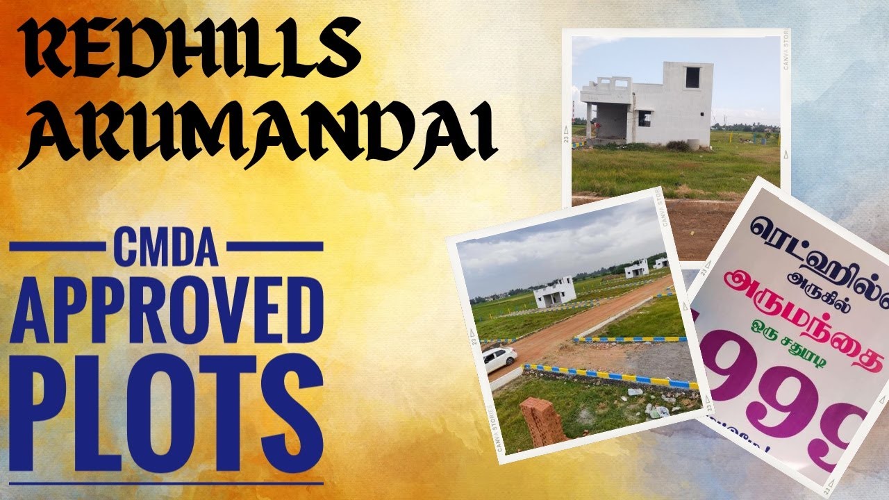 Residential Land For Sale in Redhills Arumandai Plots 30ft/23ft