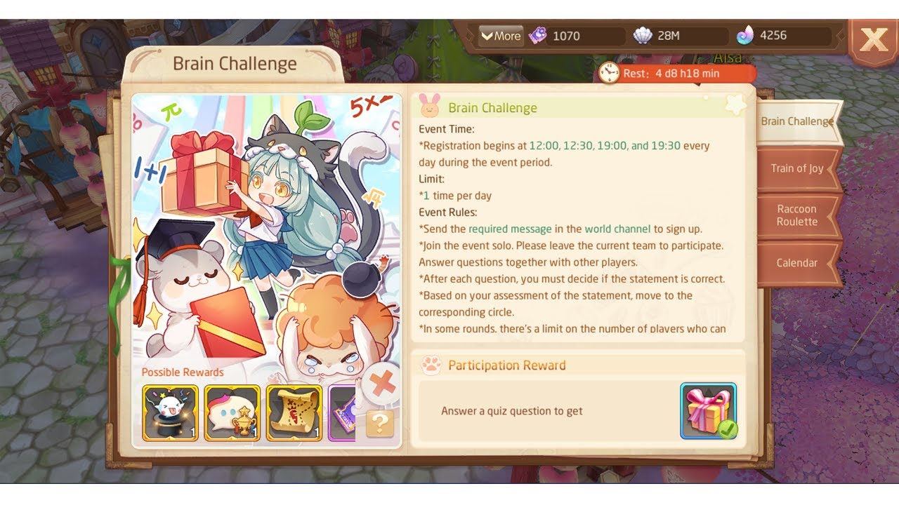 Tales of wind - Brain challenge Q&A (I know so far)