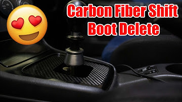 Carbon Fiber Shift Boot Delete For My STi (04-07 STi)