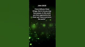 Journey of faith and spiritual growth | John 16:33 Daily Bible Verse