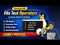Session - 89 | File Test Operators in Bash Shell Scripting | Linux Scripting Tutorial | NehraClasses
