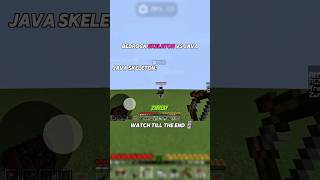 Java vs Bedrock Skeleton… This Isn’t Fair 💀#minecraftshorts