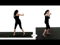 Female punch  slow motion animation reference body mechanics