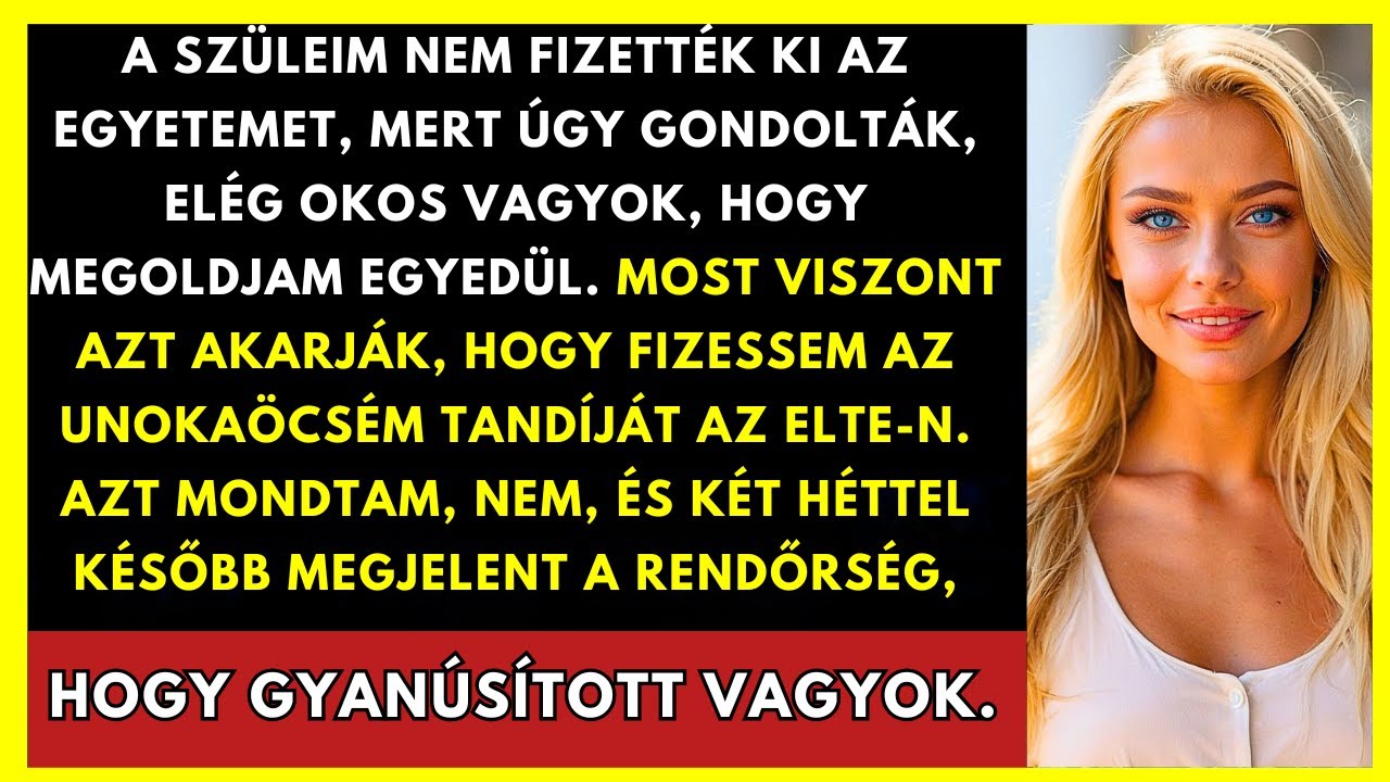 A Szüleim Nem Fizettek Az Egyetemért, Mert Elég Okos Vagyok. Most Mégis Visszajöttek...