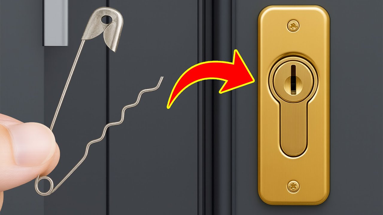 малоизвестный секрет: как слесари открывают двери с помощью одной лишь английской булавки