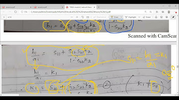 Module 2 18EC63 M&A lecture 20: s parameters for a two port network with mismatched load