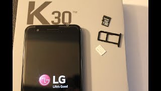 LG K30 How to install and remove sim card, memory card...