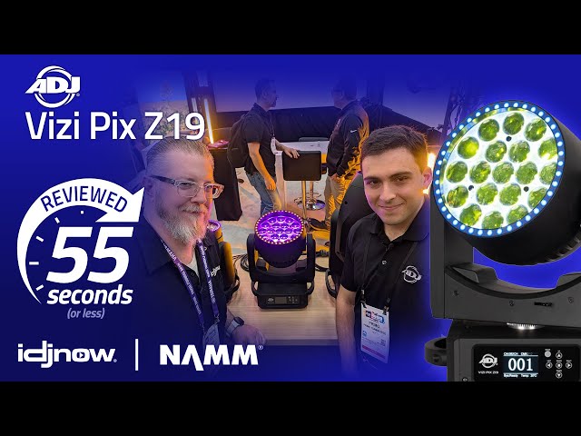 ADJ Vizi Pix Z19 in 55 seconds - NAMM 2026 w/ I DJ NOW - YouTube