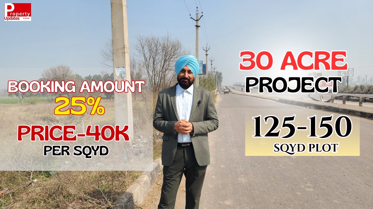 30 Acre Premium Project | Chandigarh–Rajpura Highway | Plots @ ₹40K/Sqyd
