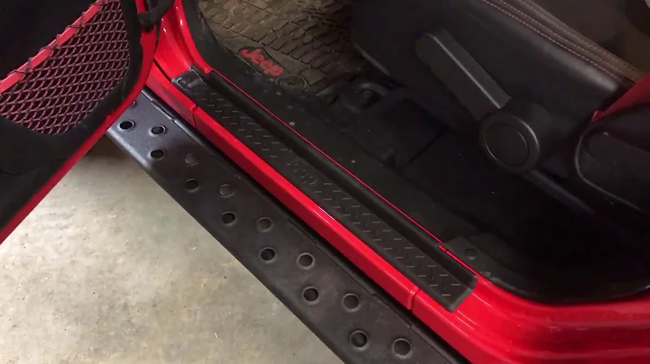 Jeep Wrangler 2 Door and 4 Door Sill Guards Black Plastic Mopar OEM 82210106