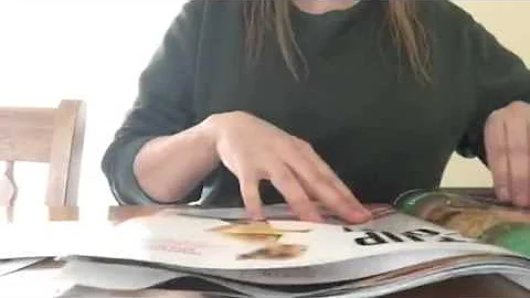 Fast turning magazine pages